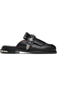 Лоферы из жесткой кожи без шнурков Toga Pulla, черный