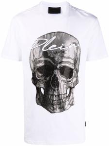 Philipp Plein футболка с принтом Skull, белый