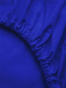 Erlich Textil  Простыня на резинке Cotton Select ярко-синего цвета