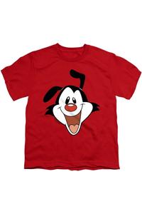 Футболка детская с коротким рукавом Animaniacs с изображением головы Якко Gildan, красный