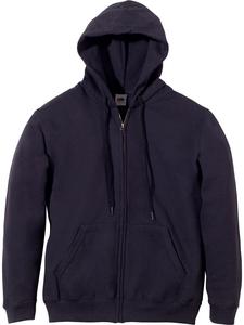 Толстовка унисекс с капюшоном черного цвета Fruit of the Loom