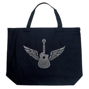 Большая сумка-тоут Word Art — Amazing Grace LA Pop Art, черный