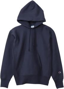 Мужская толстовка с капюшоном Champion REVERSE WEAVE (R) C3-Y132, с длинным рукавом, на флисовой подкладке, плотность 11,5 унций, хлопок производства США, темно-синий