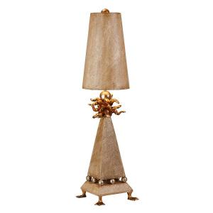 Настольная лампа Licht-Erlebnisse DONALDO, бежевый - белый - металл - текстиль - 20 х 81 х 20 см