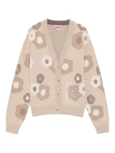 Кардиган с цветочным принтом KENZO, нейтральный