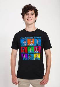 Футболка с принтом PAN FLIGHT CREW Henry Tiger, черный