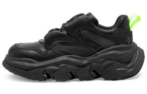 Массивные кроссовки женские низкие черные MIO