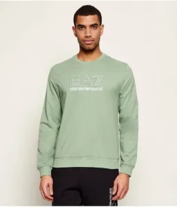 Толстовка regular fit Ea7, зеленый