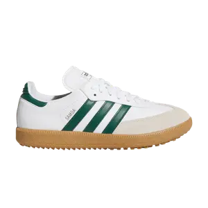 Кроссовки adidas Samba Spikeless Golf White Collegiate Green Gum, белый