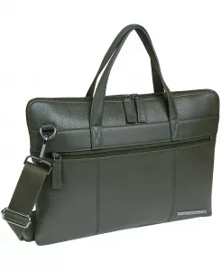 Портфель Hey Handsome 16 из кожи Pebble Grain Boarding Pass, зеленый