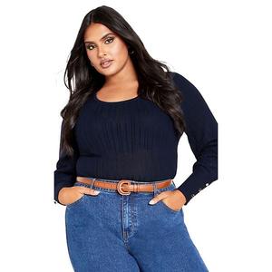 Свитер Mia plus size Avenue, Navy