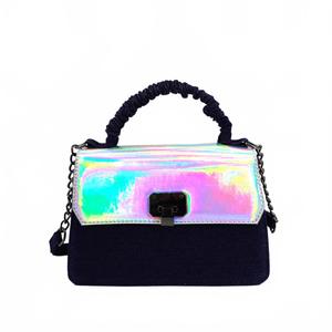 Женская металлизированная веганская сумка-кроссбоди Blaze в темном дениме Like Dreams, Dark Denim