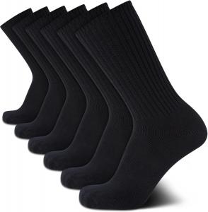 Мужские носки Calvin Klein Crew Socks - 6 пар легких хлопковых носков с влагоотводящей подкладкой и мягкой подошвой для мужчин, Navy