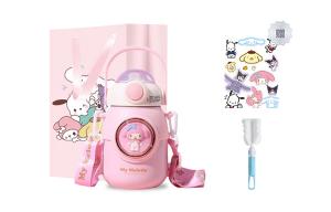 Термочашка Hello Kitty My Melody Cinnamoroll для женщин 700мл Sanrio, Melody + Tote Bag + Cup Brush + Sticker