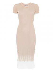 STAUD платье миди Colleen, нейтральный