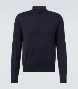 Хлопковая поло Loro Piana, темно-синий