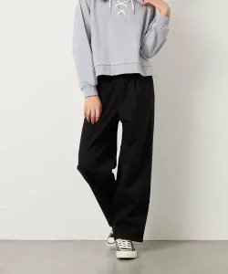 Прямые брюки из джерси с флисовой подкладкой Avv, цвет Black