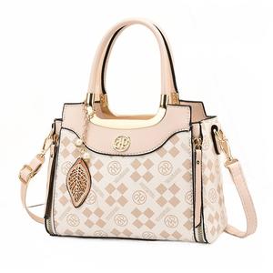 Сумка на одно плечо PU женская коричневая/кофейная/экрю PINK·LAND, блочная ткань-кофе