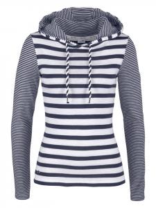 Рубашка с капюшоном в темно-синюю и белую полоску Kangaroos