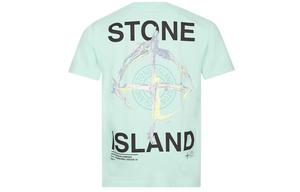 Футболка мужская бирюзовая Stone Island, зеленый