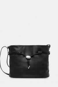 Кожаная сумка Trussardi, черный