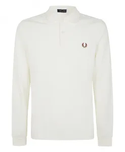 Стильная рубашка с длинными рукавами Fred Perry, белый