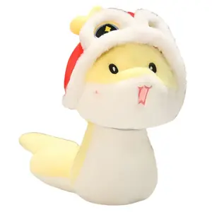 Змеиный талисман плюшевая кукла высота 24см/38см ZOCO, желтый