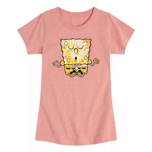 Футболка с рисунком «Губка Боб Квадратные Штаны» для девочек 7–16 лет Nickelodeon, розовый