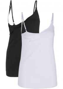 Комплект из 2 топов для кормления из натурального хлопка Bpc Bonprix Collection, черный