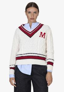 Джемпер Marc Ellis Jumper, Cream And Red/Off-White