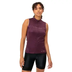 Джерси без рукавов VAUDE Posta Full Zip, фиолетовый