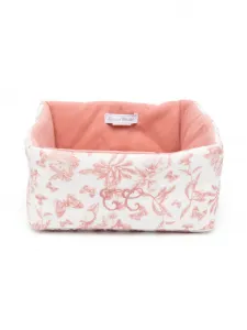 Корзина с вышитым логотипом и графичным принтом Tartine Et Chocolat, белый