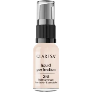 Жидкий консилер и покрывающая основа с гиалуроновой кислотой для лица 1 Claresa Liquid Perfection, 18 гр