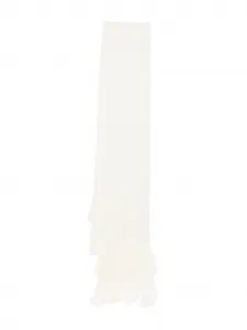 Шарф с бахромой Fabiana Filippi, белый