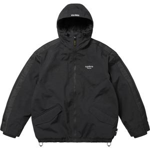 Supreme Куртка с капюшоном в полоску GORE TEX, Black