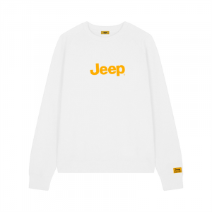 Свитшот Unisex Crew Neck Moderate Heavyweight Jeep, raw белый