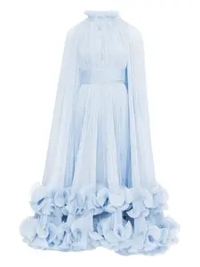 Платье-накидка с плиссировкой Ana Radu, синий