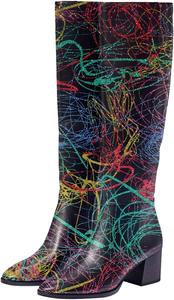 Женские модные ботильоны FSJ с молнией, средний массивный каблук, округлый носок, стильные, удобные для ходьбы, размеры 4-15 США, Lines