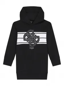 Платье с капюшоном и логотипом 4G Guess kids, черный