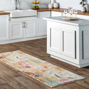 nuLOOM Cézanne Красочный абстрактный ковер-дорожка 77 x 244 см,, Multi
