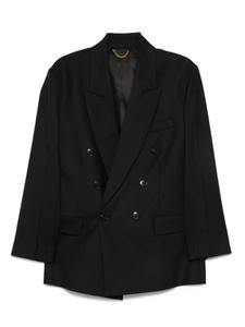 Двубортный блейзер Victoria Beckham, черный