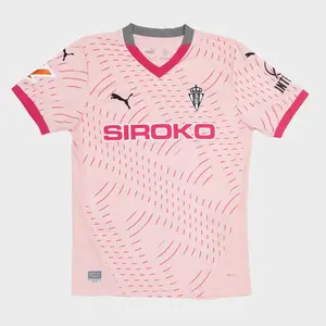 Официальная футболка Real Sporting сезона 2024-25 Puma Kids Siroko, розовый