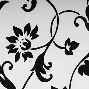 Штора-панель с липучкой, 1 шт., разм. ВxШ: 245x60 Liedeco, белый/черный