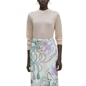 Женский кашемировый свитер FW25 HERMES, бежевый