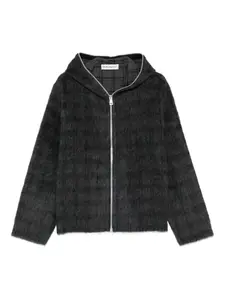 Толстовка на молнии в клетку Our Legacy, серый