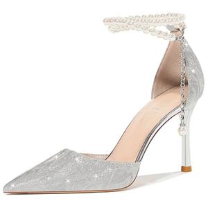 Li Ke Женские туфли на тонком каблуке 8 см шампань высота каблука 6 см, цвет Champagne 6CM Heel Height