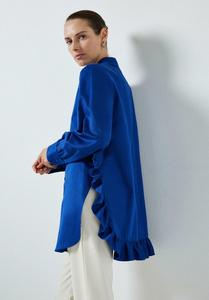 Блузка на пуговицах WITH FRILL Touché Privé, синий