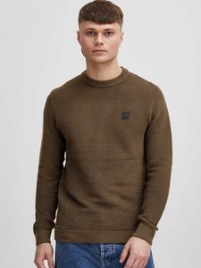 Вязаный свитер сдваленсия Solid, коричневый