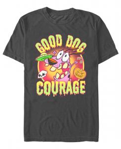 Мужская футболка с изображением трусливого пса по кличке Кураж Fifth Sun, Black