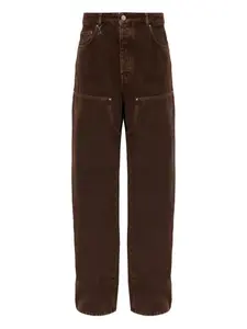 Джинсы с брелоком-логотипом Amiri, коричневый